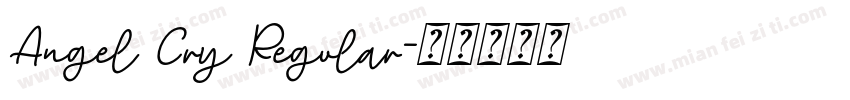 Angel Cry Regular字体转换